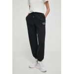 adidas Originals pantaloni de bumbac culoarea negru, cu imprimeu, IT9663