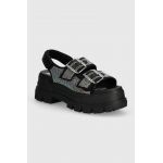 Buffalo sandale Aspha Ari Glam femei, culoarea negru, cu platforma, 1602245.BLM