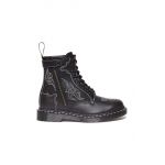 Dr. Martens bocanci de piele 1460 Gothic Americana culoarea negru, cu toc plat, DM31624001