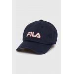 Fila șapcă de baseball din bumbac LYNN culoarea albastru marin, cu imprimeu