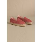 Manebi espadrile din piele intoarsa Hamptons Double Sole Espadrilles culoarea rosu, cu platforma, R 7.0 D0