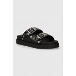 Buffalo papuci Eve Ari femei, culoarea negru, cu platforma, 1602220.BLK
