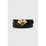 Karl Lagerfeld curea de piele femei, culoarea negru