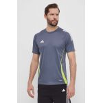 adidas Performance tricou de antrenament TIRO 24 culoarea gri, modelator, IV6951