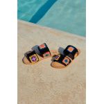 Manebi papuci Leather Sandals femei, culoarea negru, U 1.5 Y0
