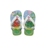 Havaianas slapi copii BABY PEPPA PIGE culoarea alb