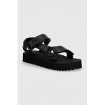 Armani Exchange sandale femei, culoarea negru, cu platforma, XDP044 XV841 00002