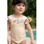 Konges Sløjd costum de baie dintr-o bucată pentru copii culoarea bej