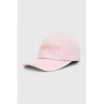 Lanvin șapcă de baseball din bumbac culoarea roz, cu imprimeu 6LBAST.U7652