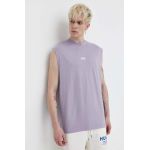 HUGO Blue tricou din bumbac bărbați, culoarea violet 50510726