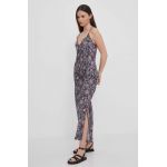 Pepe Jeans rochie culoarea gri, maxi, mulata