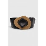 Answear Lab curea de piele femei, culoarea negru