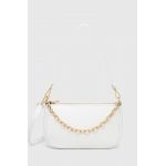 Answear Lab poseta de piele culoarea alb