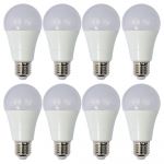 Set 8 Becuri LED Drimus 12W E27 Lumina Rece DL 6121