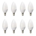Set 8 Becuri LED Drimus E14 6W lumina rece DL-6062