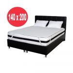 Set Saltea Super Lux Ortopedica Iris 140x200x26 plus 2 perne microfibra 50x70 plus Husa hipoalergenica