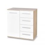Comoda HM Lima KM2 stejar sonoma - alb