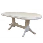Set masa living SB Nork plus 6 scaune SB Tim alb/negru