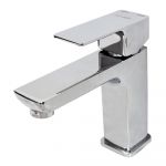 Baterie baie pentru lavoar Diamant, monocomanda, culoare crom