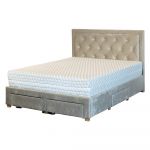 Saltea cu arcuri impachetate individual, Neptun Memory Pocket Comfort 140x200x30cm, husa detasabila 3D, fermitate medie