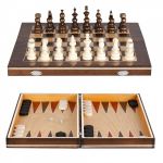 Joc Sah &amp;amp; Table Medias clasic, 38 cm