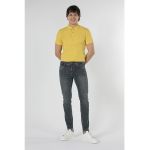 Blugi slim fit cu aspect decolorat
