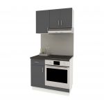 Set Bucatarie Karo V1, Antracit/Alb, Blat Thermo 28 mm, L 100 cm