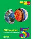 Atlas scolar - Terra. Elemente de geografie fizica. Geografie. Clasa a V-a