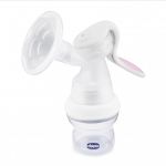 Pompa de san Chicco Natural Feeling cu clapeta si adaptor