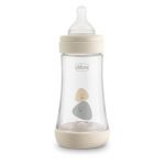 Biberon Chicco Perfect5 240ml, PP, tetina s., flux mediu, unisex, 2luni+