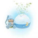 Jucarie Chicco lampa cu proiectie Primele Vise Noapte buna, stelute!, Bleu, 0luni+