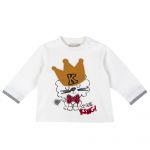 Bluza copii Chicco, aplicatii decorative, alb, 47805