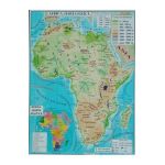 Africa + Australia - Harta Fizica A3