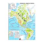 America - Harta Fizica + Harta Politica 1:46.000.000 (pliata)