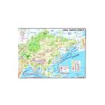Asia - Harta Fizica + Harta Politica 1:46.000.000 (pliata)