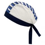 Bandana copii Chicco Bich, alb cu bleumarin, 00833