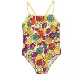 Costum baie intreg copii Chicco, verde cu model, 07143-62MC