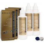 Solutie intretinere lentile de contact Adore Multi-Purpose 3 x 100 ml + suport lentile cadou