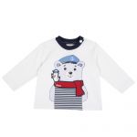 Bluza copii Chicco, alb cu imprimeu, 68662