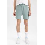 Pantaloni scurti din amestec de bumbac cu buzunare laterale