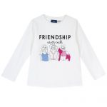 Bluza copii Chicco, alb cu roz, 01924-65CLT