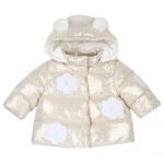Jacheta copii Chicco matlasata cu gluga, bej cu model, 87774-65MFCO
