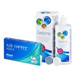 Pachet Air Optix Aqua (6 lentile) + soluție Gelone 360 ml