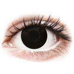 Lentile de contact colorate ColourVUE Crazy Lens - BlackOut - cu dioptrie (2 lentile)