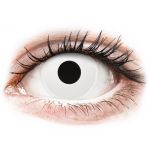 Lentile de contact colorate ColourVUE Crazy Lens - WhiteOut - cu dioptrie (2 lentile)