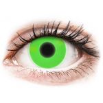 Lentile de contact colorate ColourVUE Crazy Glow Green - fără dioptrie (2 lentile)