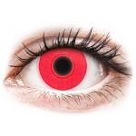 Lentile de contact colorate ColourVUE Crazy Glow Red - fără dioptrie (2 lentile)