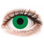 Lentile de contact colorate CRAZY LENS - Emerald Green - lentile zilnice cu dioptrie (2 lentile)