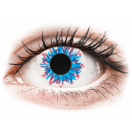 Lentile de contact colorate CRAZY LENS - Harlequin - lentile zilnice cu dioptrie (2 lentile)