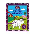 Coloreaza dupa numere. Ferma animalelor